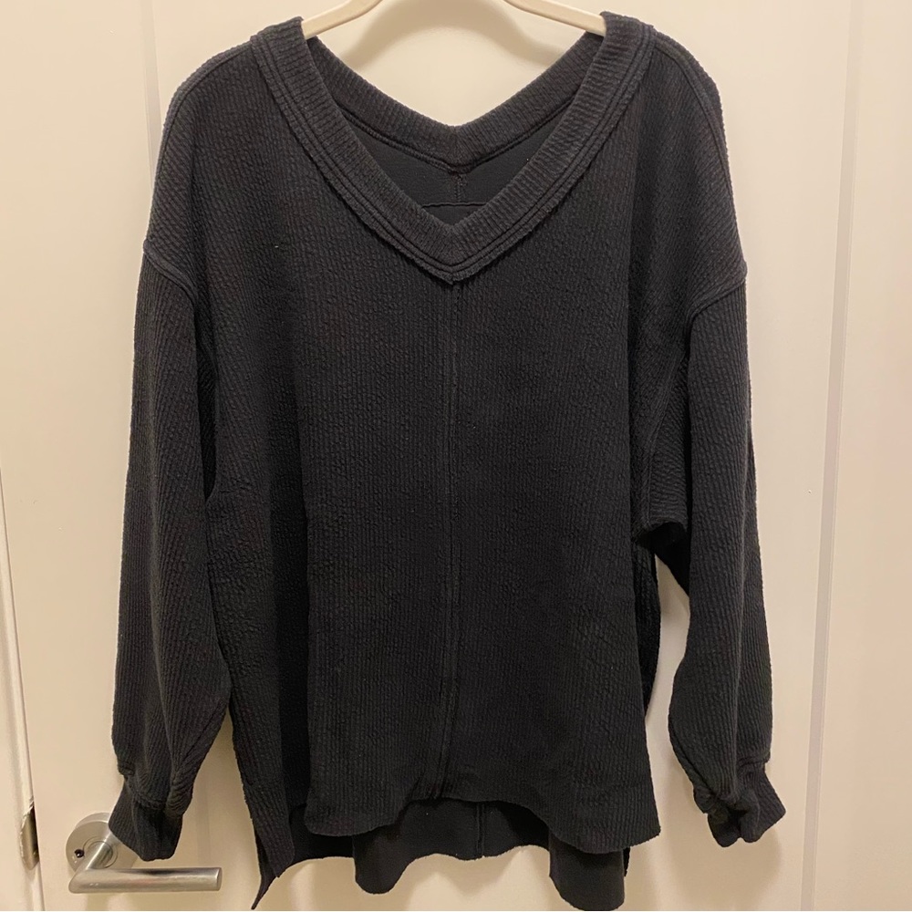 Aerie Wonder Texture V-Neck Sweater